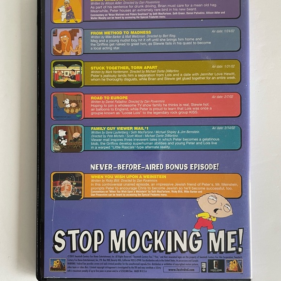 Family Guy Volume 2 Season 3 Three Pack of DVDs - Picture 14 of 16